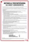 Instrukcja przeciwpożarowa dla garaży samochodowych - instrukcja ppoż - DB022