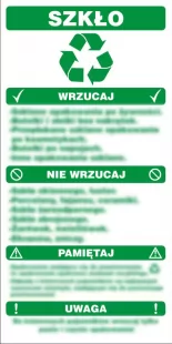 Instrukcja segregacji odpadów - szkło - segregacja śmieci - PA086