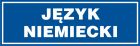 Język niemiecki - znak informacyjny - PB146