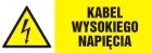 Kabel wysokiego napięcia - znak elektryczny