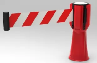 Kaseta z taśmą odgradzającą 3m - automatycznie zwijana, nakładka na pachołek