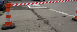 Kaseta z taśmą odgradzającą 9m - automatycznie zwijana, nakładka na pachołek