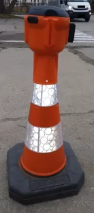 Kaseta z taśmą odgradzającą 9m - automatycznie zwijana, nakładka na pachołek