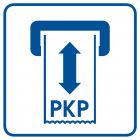 Kasownik biletów PKP - znak informacyjny - RA053