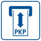 Kasownik biletów PKP - znak informacyjny - RA053