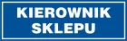 Kierownik sklepu - znak informacyjny - PB038