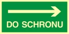 Kierunek do schronu - znak ewakuacyjny - AC010 - AC010 Kierunek do schronu - znak ewakuacyjny - AC010