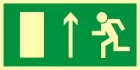 Kierunek do wyjścia drogi ewakuacyjnej w górę - znak ewakuacyjny - AC015
