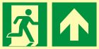 Kierunek do wyjścia ewakuacyjnego – w górę (prawostronny) - znak ewakuacyjny - AAE105