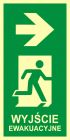 Kierunek do wyjścia ewakuacyjnego – w prawo - znak ewakuacyjny - AC105