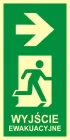 Kierunek do wyjścia ewakuacyjnego – w prawo - znak ewakuacyjny - AC105