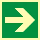 Kierunek drogi ewakuacyjnej - znak morski - FB064
