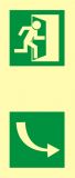 Kierunek otwarcia drzwi - znak ewakuacyjny - AC215 - Oznakowanie dróg ewakuacyjnych, wyjść i prawidłowe znaki
