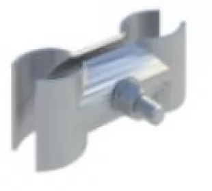 Klamra do przęseł płotu metalowego