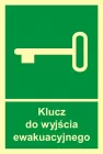Klucz do wyjścia ewakuacyjnego - znak ewakuacyjny - AC029