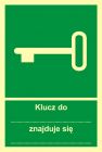 Klucz do... znajduje się ... - znak ewakuacyjny - AC048