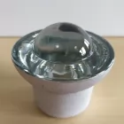 Kocie oczko - najezdniowy, punktowy element odblaskowy - szklany, wpuszczany - LUX 1 5cm biały