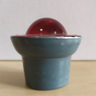 Kocie oczko - najezdniowy, punktowy element odblaskowy - szklany, wpuszczany - LUX 1 5cm czerwony