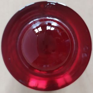 Kocie oczko - najezdniowy, punktowy element odblaskowy - szklany, wpuszczany - LUX 1 5cm czerwony