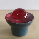 Kocie oczko - najezdniowy, punktowy element odblaskowy - szklany, wpuszczany - LUX 1 5cm czerwony