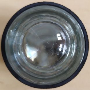Kocie oczko - najezdniowy, punktowy element odblaskowy - szklany, wpuszczany - LUX 2 5cm biały