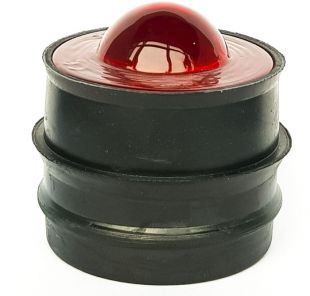 Kocie oczko - najezdniowy, punktowy element odblaskowy - szklany, wpuszczany - LUX 2 5cm czerwony