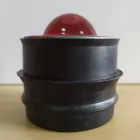 Kocie oczko - najezdniowy, punktowy element odblaskowy - szklany, wpuszczany - LUX 2 5cm czerwony