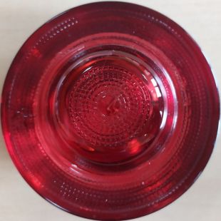 Kocie oczko - najezdniowy, punktowy element odblaskowy - szklany, wpuszczany - LUX 3 10cm czerwony