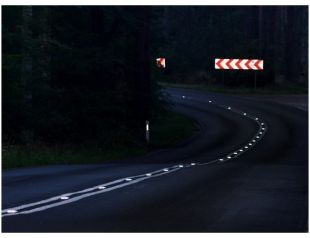 Kocie oczko - najezdniowy, punktowy element odblaskowy - z tworzywa, kotwa