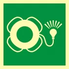 Koło ratunkowe z bojką świetlną - znak morski - FB043