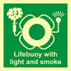 Koło ratunkowe z bojką świetlno-dymną - znak morski - FB011