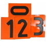 Komplet cyfr 12,5x8cm do tablicy ADR z wymiennymi cyframi - Numer UN na tablicach ADR