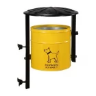 Kosz na psie odchody, śmietnik z daszkiem