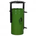 Kosz na śmieci, śmietnik miejski parkowy 50 l duży