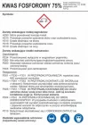Kwas fosforowy 75% - etykieta chemiczna, oznakowanie opakowania - LC006