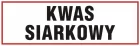 Kwas siarkowy - znak ostrzegający, informujący - ND008