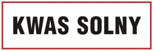 Kwas solny - znak ostrzegający, informujący - ND009