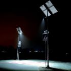 Lampa uliczna solarna ze słupem na przejście dla pieszych