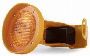 Lampa zmierzchowa ostrzegawcza drogowa na pachołek CONESTAR 1000 - żółta