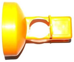 Lampa zmierzchowa ostrzegawcza drogowa na pachołek - żółta