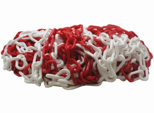 Łańcuch plastikowy - biało-czerwony