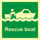 Łódź ratownicza - znak morski - FB003