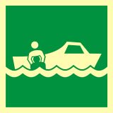 Łódź ratownicza - znak morski - FB036 - Morskie znaki ewakuacyjne