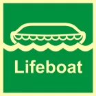 Łódź ratunkowa - znak morski - FB002