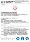 Ług sodowy - etykieta chemiczna, oznakowanie opakowania - LC030