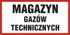 Magazyn gazów technicznych - znak informacyjny - PB101