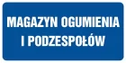 Magazyn ogumienia i podzespołów - znak informacyjny - PB075