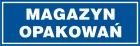 Magazyn opakowań - znak informacyjny - PB028