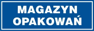 Magazyn opakowań - znak informacyjny - PB028