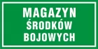 Magazyn środków bojowych - znak, tablica wojskowa - NF020